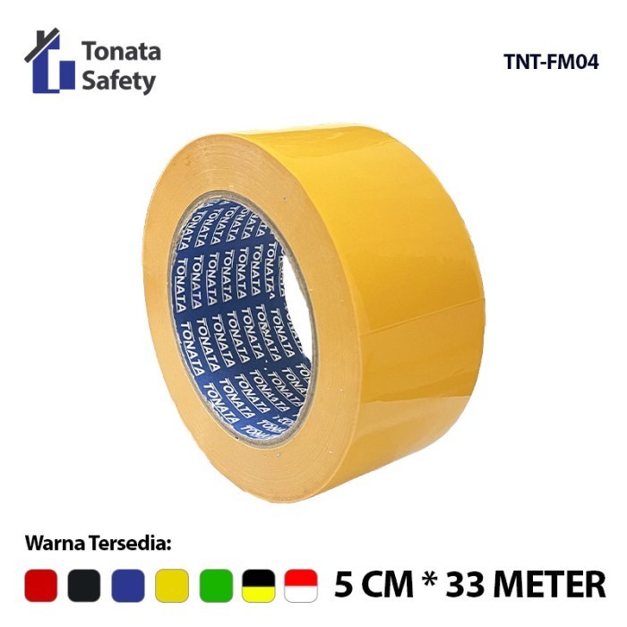 

FLOOR MARKING TONATA / LAKBAN KUNING / 5 CM X 33 M