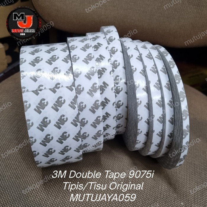 

DOUBLE TAPE 3M 9075I -PEREKAT TIPIS/TISSU PERMANENT
