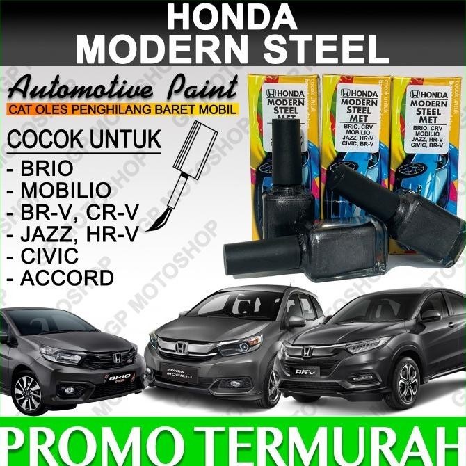 HONDA MODERN STEEL MET CAT OLES PENGHILANG BARET MOBIL ABU-ABU METALIK