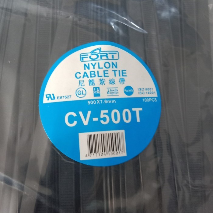 

Kabel Ties 500Mm X 7,6Mm Fort (Isi 100Pcs)