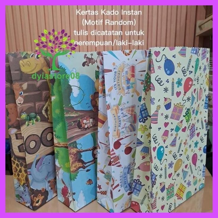 

Beli 2 Murah Kertas Kado Instant / Box Kado / Gift Box / Hampers / Kartu Ucapan / Paper Bag Gift