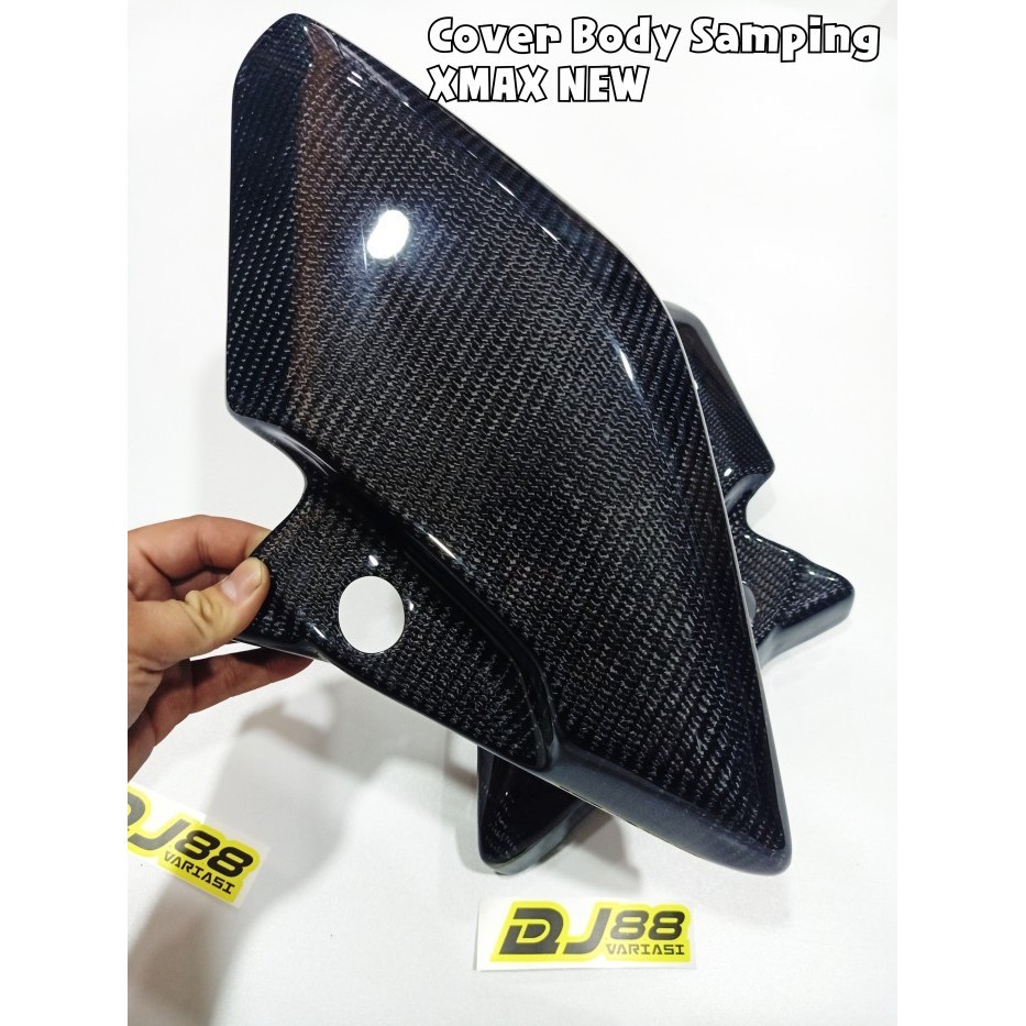 Cover body samping xmax new body belakang kiri kanan set carbon kevlar