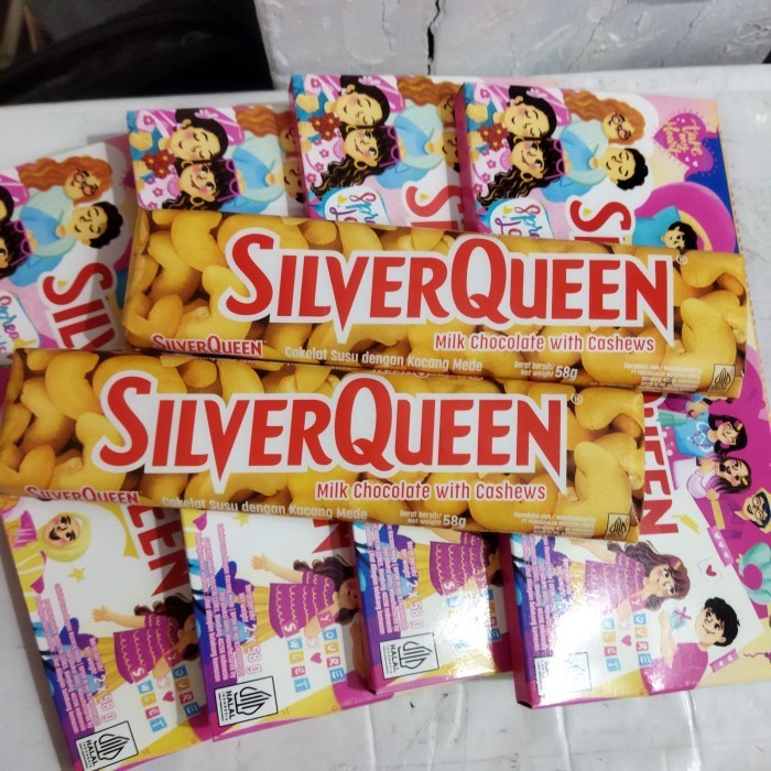 

Silverqueen 58 Gr 10Pcs Silver Queen Valentine 5 Box Twin Pack Isi 2