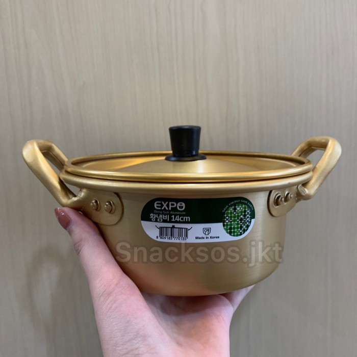 Promo Dongsuh Aluminium Panci Ramyun Gold Mie Korea 14Cm - Korean Noodle Pot