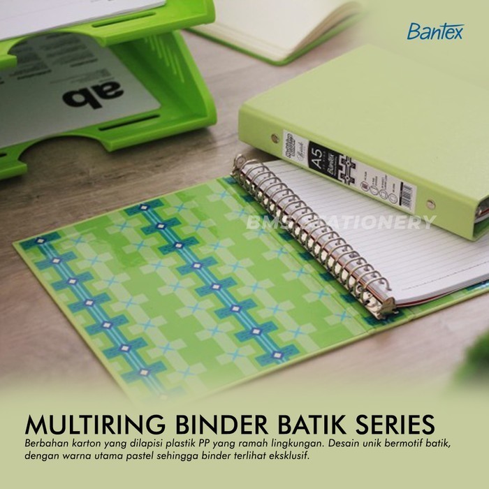 

Bantex Multiring Binder Batik Series A5 20 Ring