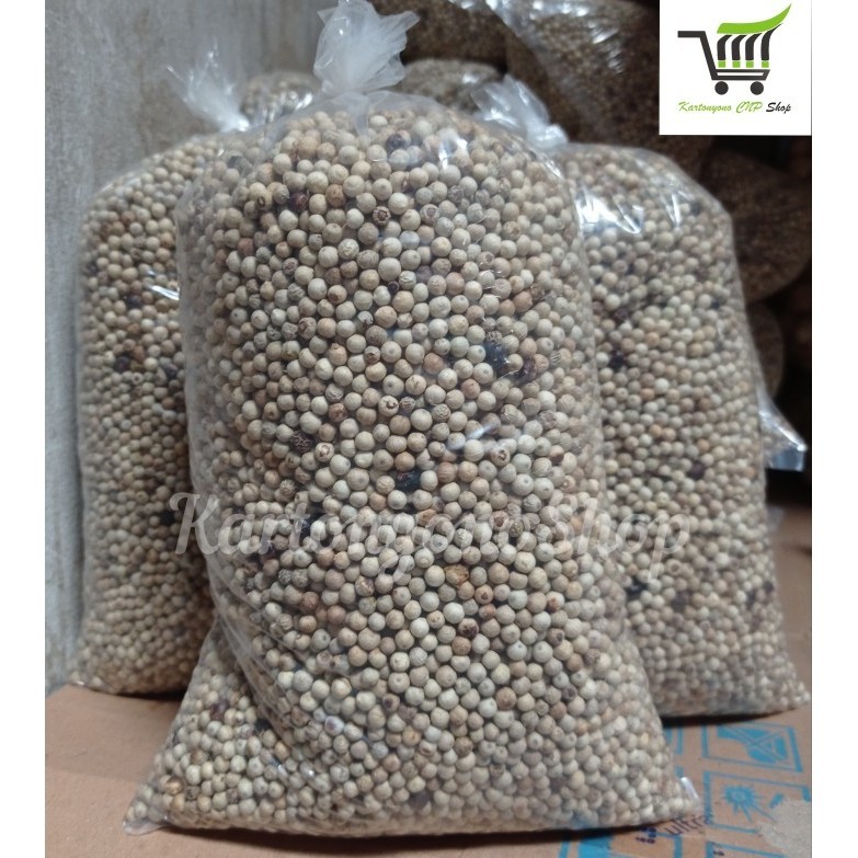 

Lada Putih Merica Bulat Utuh Kemasan 1Kg