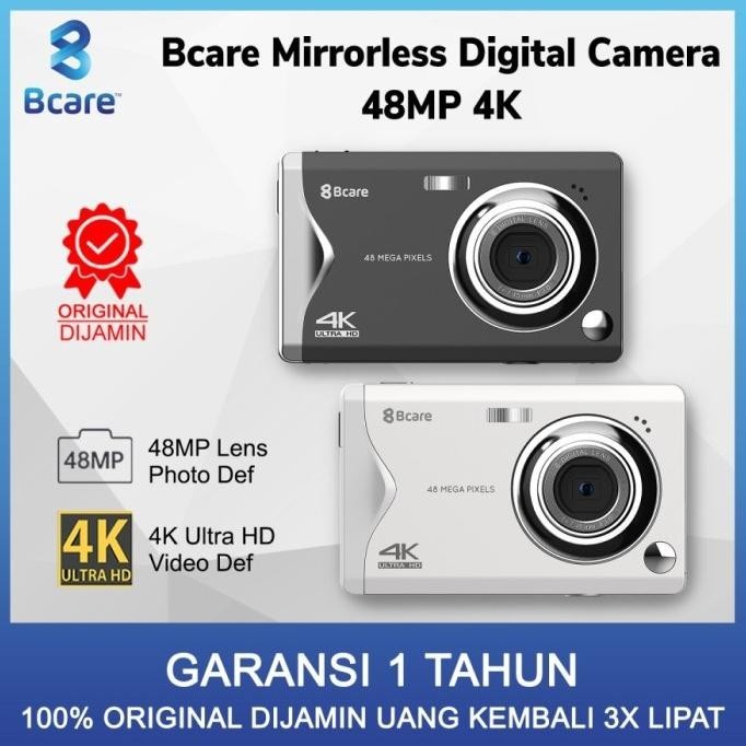 Bcare Mirrorless Digital Camera 48 MP 4K Kamera Digital Mirroless