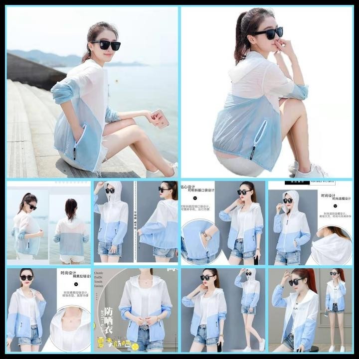 JAKET WANITA KOMBINASI WARNA, JAKET SEPEDA, JAKET OLAHRAGA