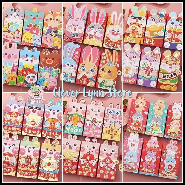 

TERBARU ANGPAO 3D ISI 6 CUTE RABBIT IMLEK 2023 SINCIA ANGPAU KELINCI BAGUS !!!!