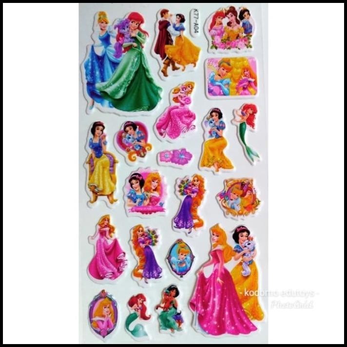 

TERMURAH STICKER STIKER ANAK TIMBUL KARAKTER PRINCESS 2306 !!