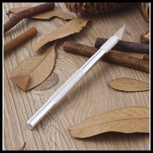 

BEST DEAL PISAU UKIR SENI SILVER STAINLESS STEEL PEN CUTTER ENGRAVING CARVING !!!