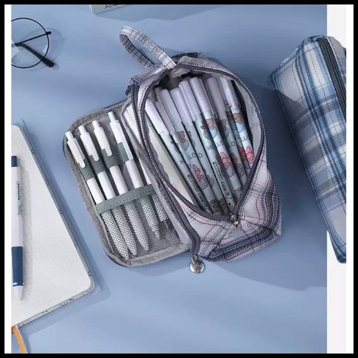 

BEST DEAL TEMPAT PENSIL PENCIL CASE POUCH STATIONERY KV23 DARK GRAY !!!!!