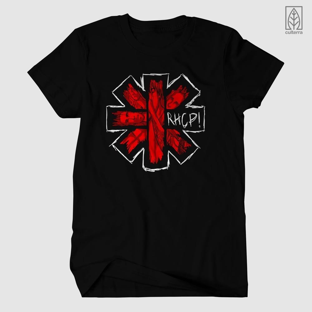Kaos Band / Kaos Rhcp / Kaos Rhcp Red / Baju Rhcp / Baju Musik Metal Rock / Color Version Trend