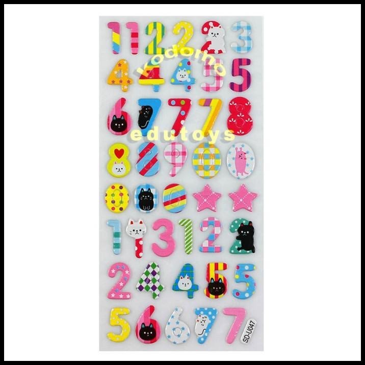 

HOT DEAL STICKER STIKER ANAK TIMBUL ANGKA NUMBER 2945 !