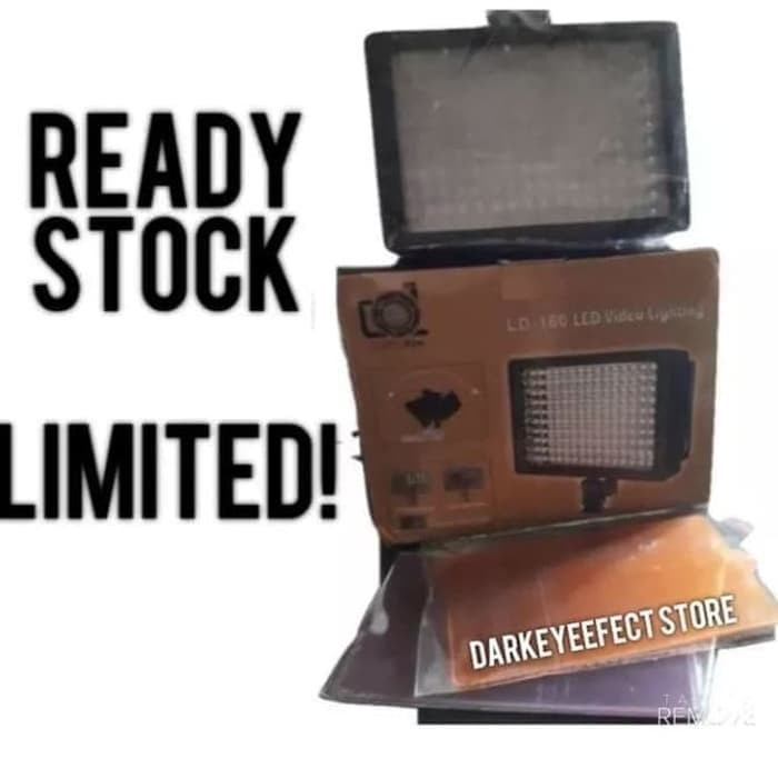 Canon, Nikon, Sony Hd-160 Led Video Lighting-Lampu Studio Foto Murah