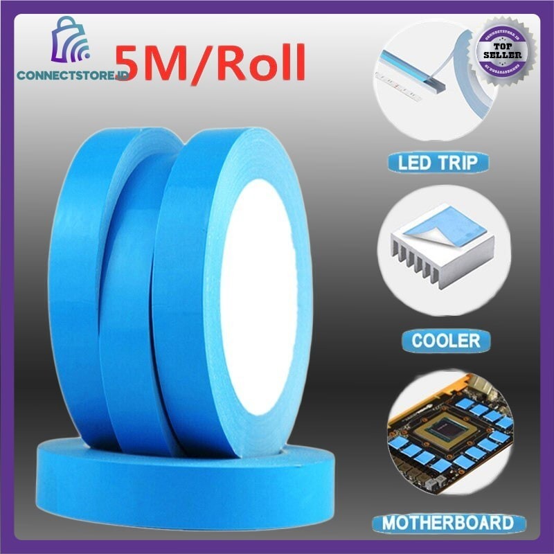 

Selotip Double Sided Tape Conductive Adhesive 5 M 20 Mm N08 Blue