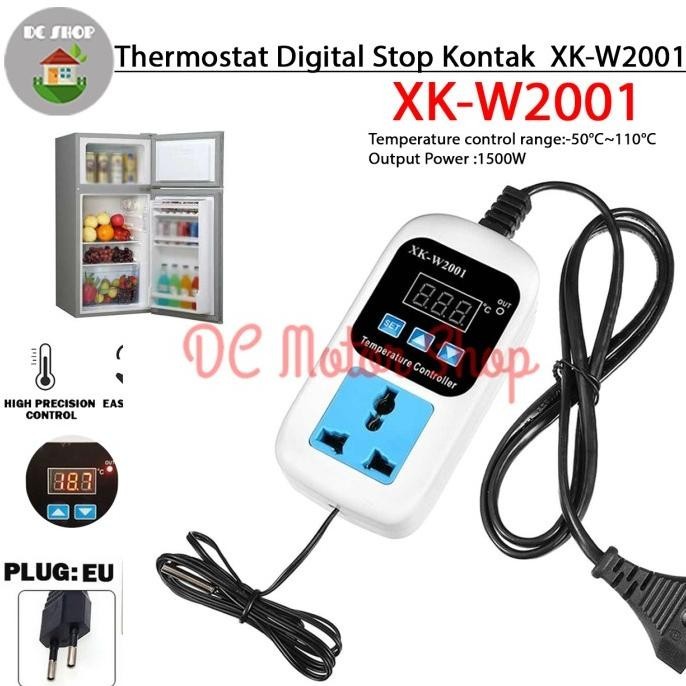 Thermostat Digital Stop Kontak Termostat Suhu Mesin Tetas Kulkas W2001 Radeliana Official