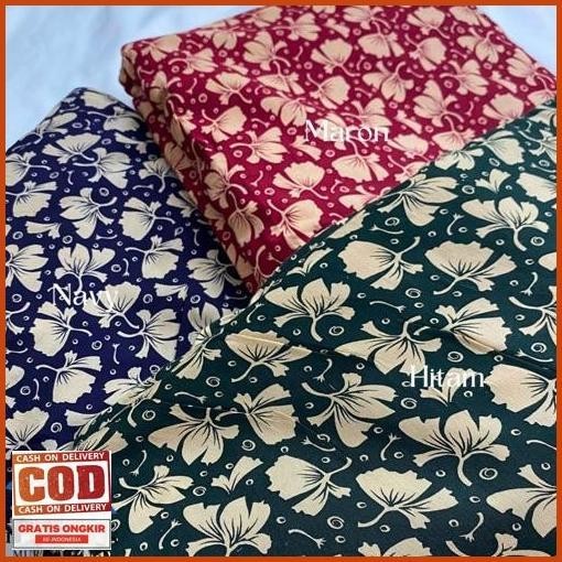 Cod Kain Katun Korea Rayon Silky Viscose Printing Motif "Bekasi" 2024 Original 100% Viscose Premium 