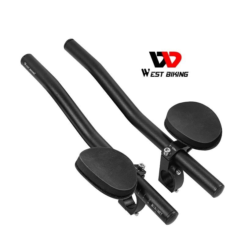 Premium Stang Tt Triathlon Restbar West Biking Balap Aerobar Handlebar Rest Bar Dropbar Bahan Alloy 
