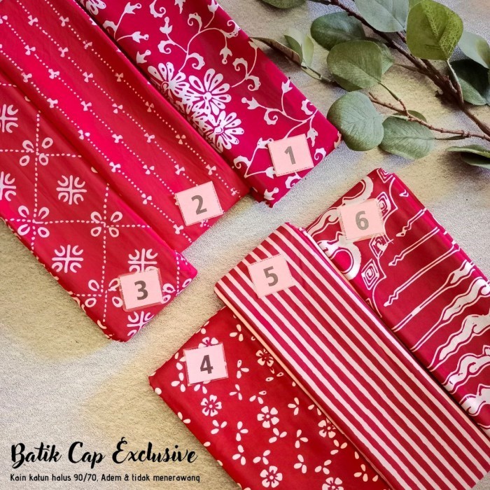 Kain Batik Cap Handmade Serian Merah Putih (17)