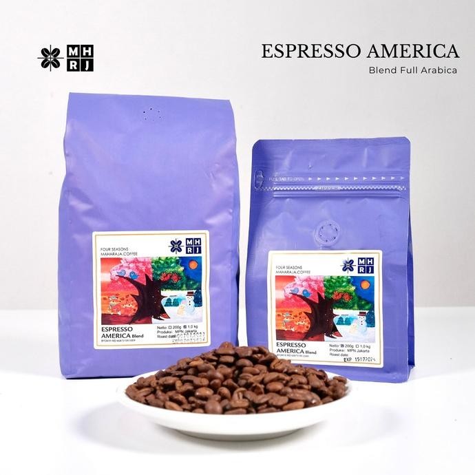 

Espresso Roast Full Arabika Coffe Beans- America Blend Maharaja Coffee