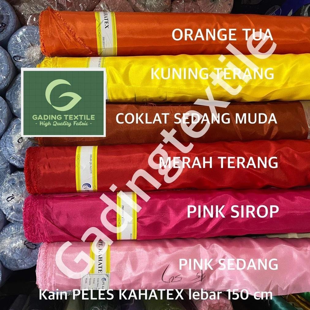 DCF ( per 1 roll ) kain furing PELES KAHATEX abutai abuthai lebar 150 cm bahan furing lapisan kebaya