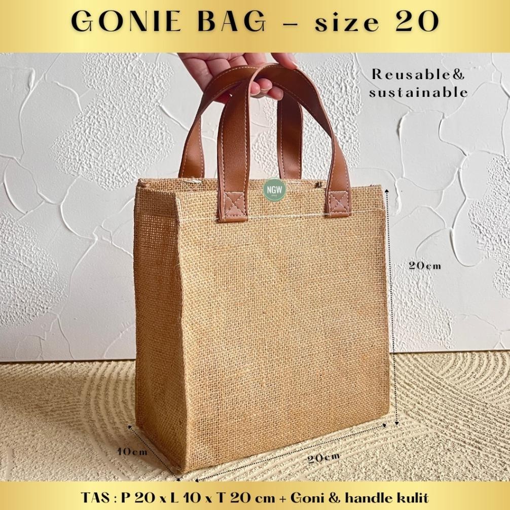 

Gonie Bag Handle Kulit Aneka Ukuran Goodie Bag Hampers (6.6)