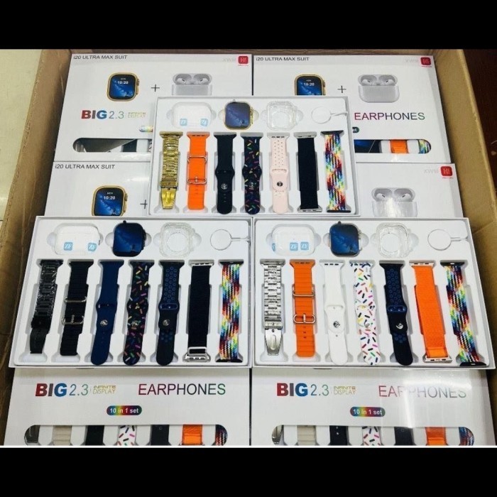 JAM TANGAN PINTAR SMARTWATCH I20 ULTRA MAX SUIT FREE TALI CADANGAN 2.3