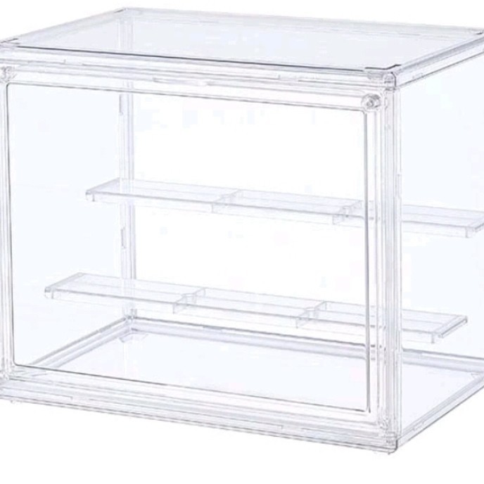 KOTAK ACRYLIC 3 TINGKAT DISPLAY PAJANGAN TRANSPARAN