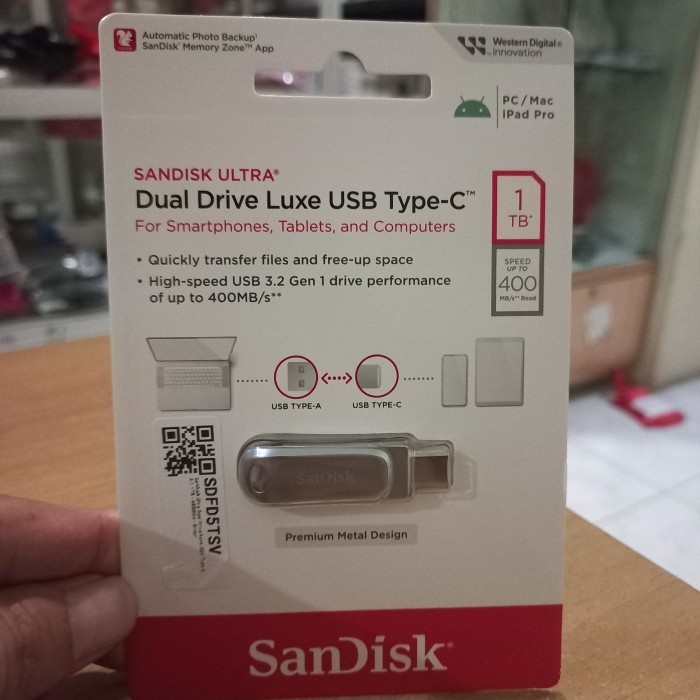 Flashdisc Usb Type C 1Tb Sandisk Flash Disk Luxe 1 Tb Tipe