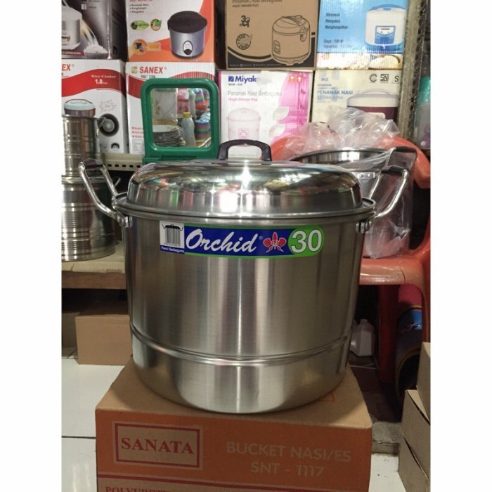 Panci Serbaguna Orchid 30Cm / Panci Kukusan Orchid 30Cm