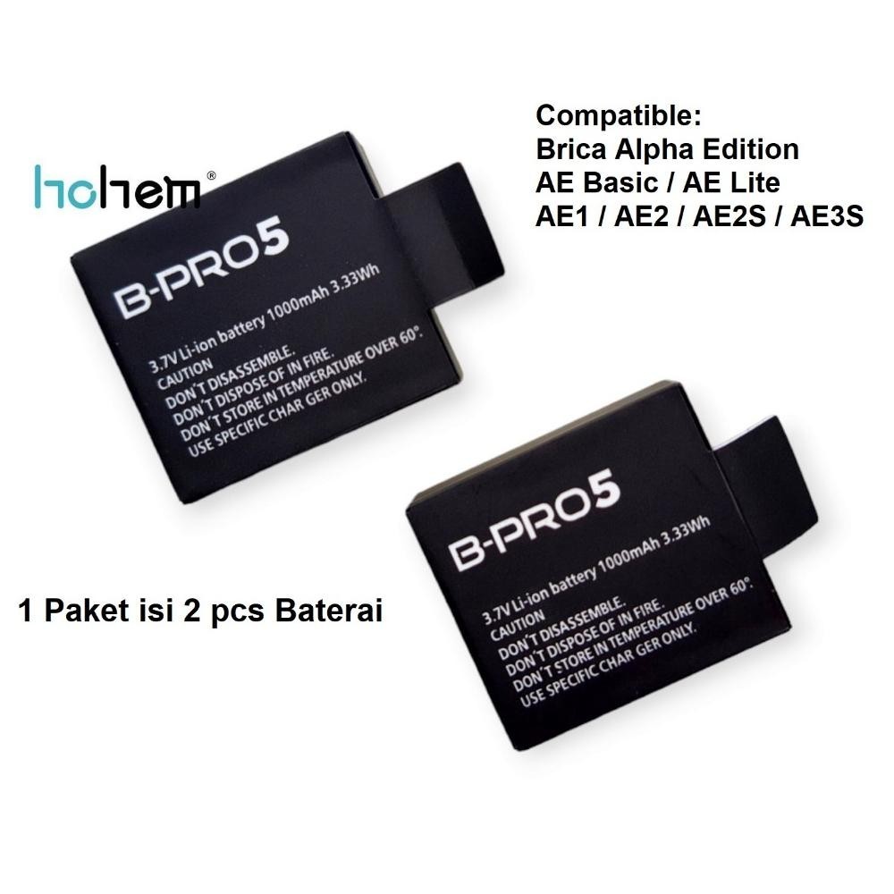 [BARU] 2 PCS BATERAI BRICA B-PRO 5 ALPHA EDITION MARK II IIS AE1 AE2 AE2S AE3S LITE BASIC ORIGINAL O