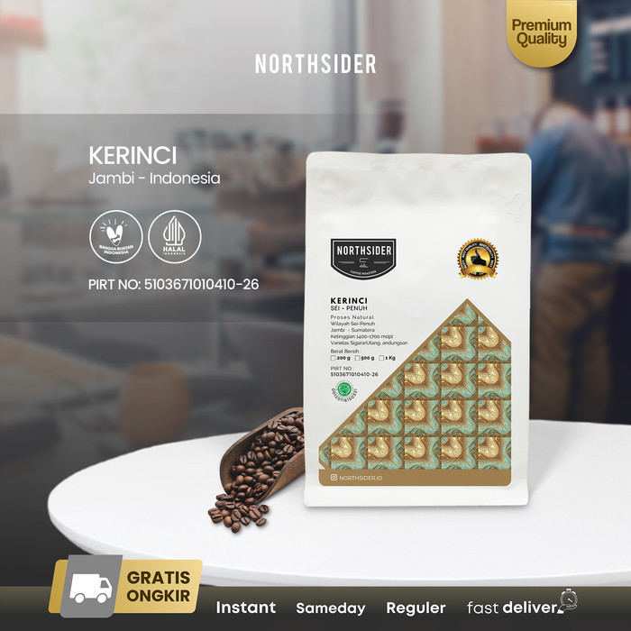 

Ready Northsider Kopi Arabika Kerinci Sei-Penuh Natural Coffee 2OOg