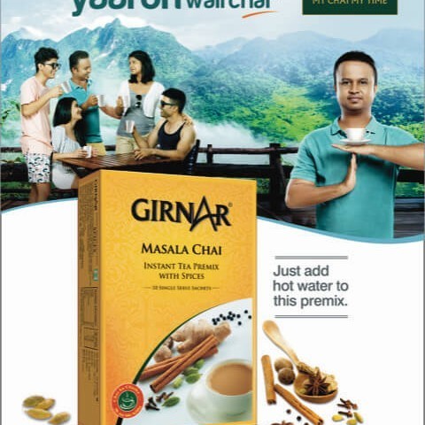 

Ready GIRNAR MASALA CHAI INSTANT TEA PREMIX WITH SPICES 140GM