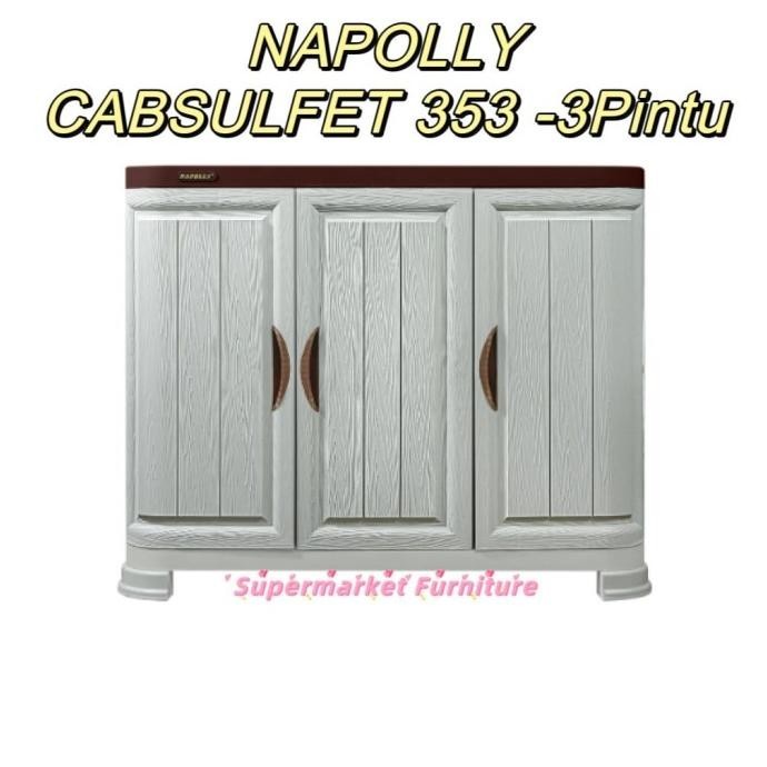 NAPOLLY CABSULFET 353 P RAK TV BUFET LEMARI PLASTIK BUFET SERBAGUNA