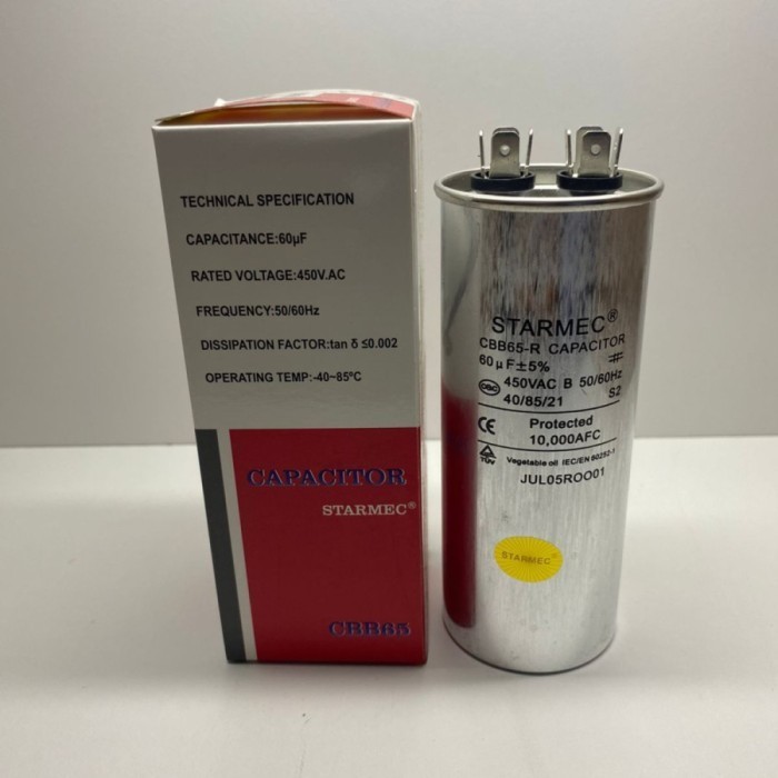 Kapasitor Ac 60Uf Capasitor Ac 60 Uf 450Vac Starmec