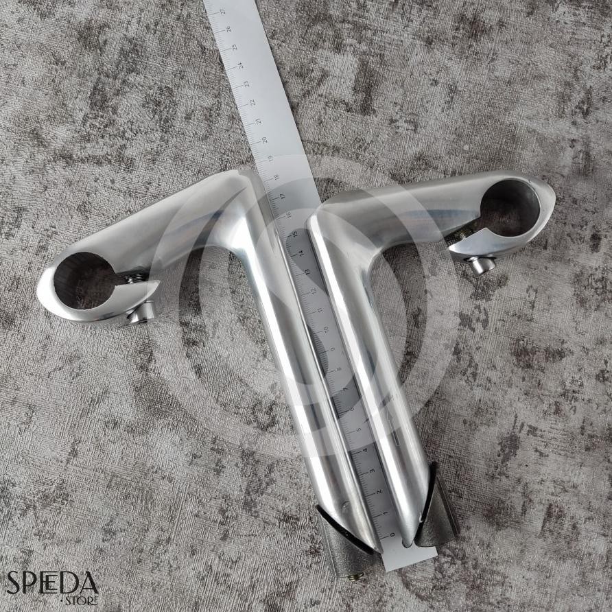 Stem Sepeda Bango Gooseneck Vintage Panjang Pendek