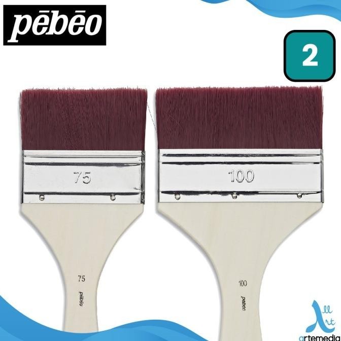 

Kuas Lukis Pebeo Brown Synthetic Oil and Acryllic Brush Set LS