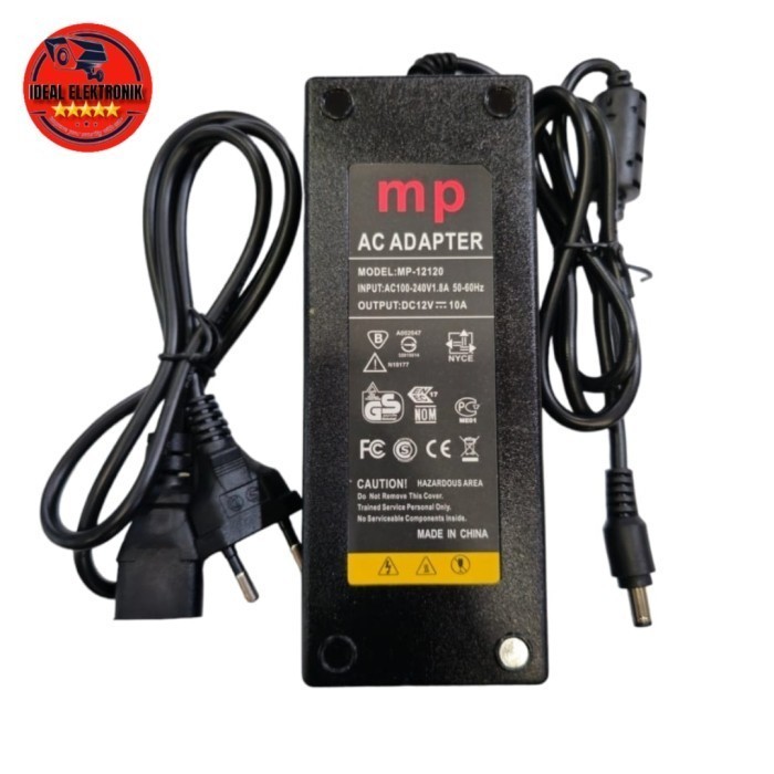 ADAPTOR 12V 10A / ADAPTOR 12 VOLT 10 AMPERE