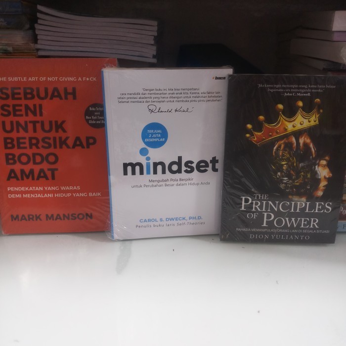 Ready PAKET 3 BUKU THE PRINCIPLES OF POWER MINDSET SENI BERSIKAP BODO AMAT