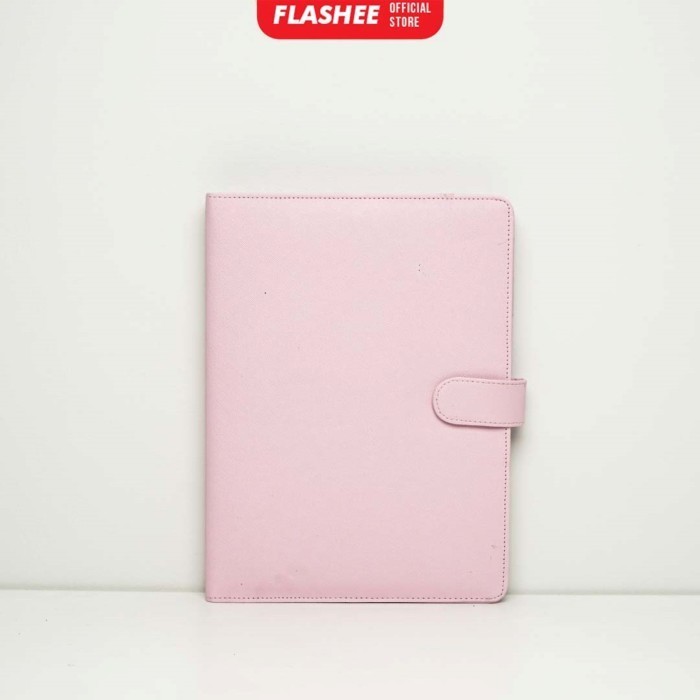

Binder Polos Eksklusif B5 26 Ring Binder Kulit B5 Warna Soft Pink
