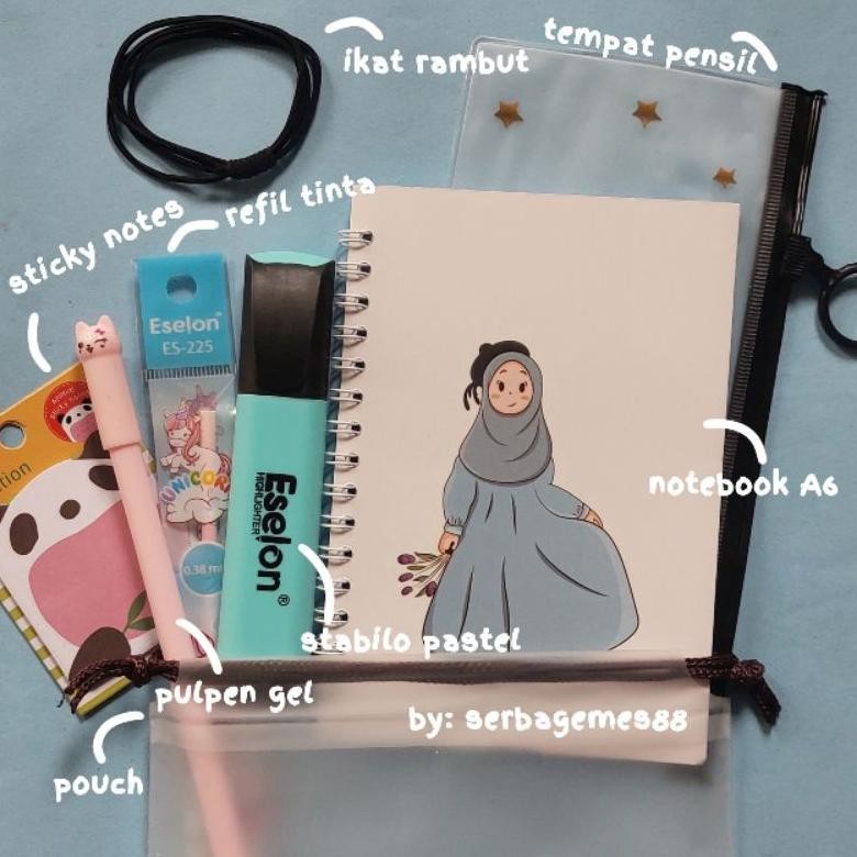 

SERBAGEMES88 - PAKET ALAT TULIS 8IN1 / STATIONERY SET FANCY / ALAT TULIS SET ORIGINAL PRODUK