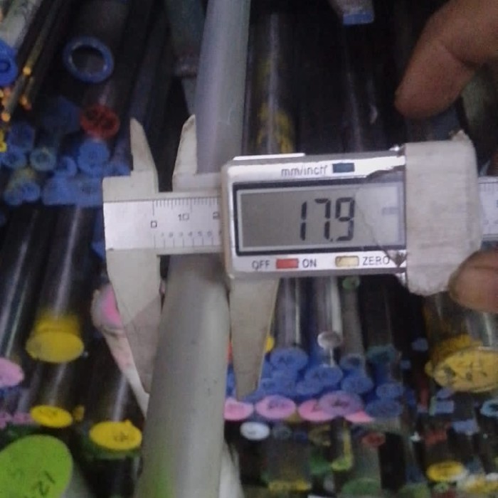 pipa aluminium od 18mm id 7mm x 1000mm