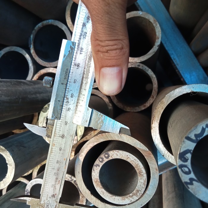pipa stainles 304 od 62mm x t 5.5mm panjang 120mm / pipa semles
