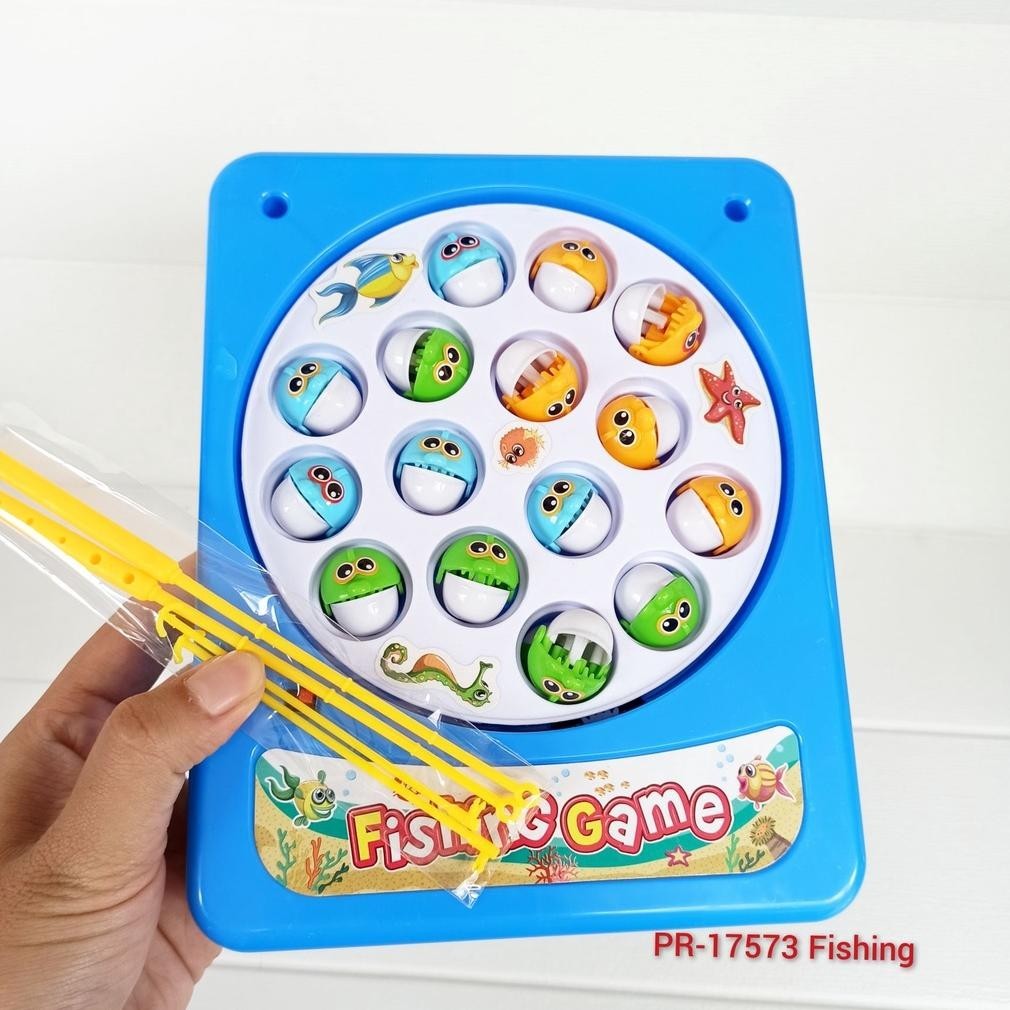 FUZ-611 Pancingan Ikan Babe Shark Fishing Game Berputar Mainan Anak Memacing Happy Fishing Murah