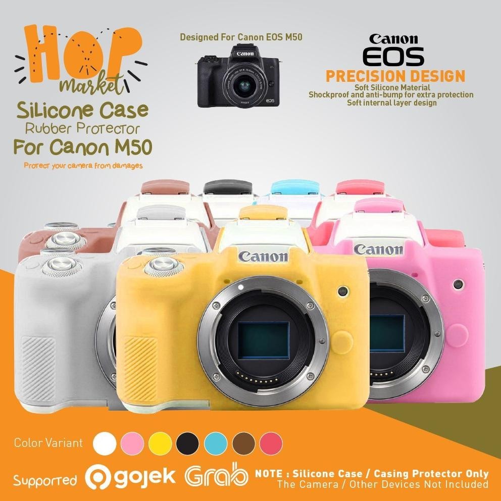 {BARU} Silicone Canon EOS M50 Silikon Case / Sarung Silicon Kamera Mirrorless