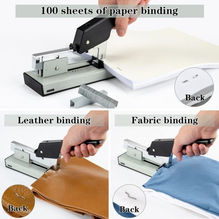 

120 Pages Stapler Besar Heavy Duty Stapler Alat Strapler Heavy Duty K01