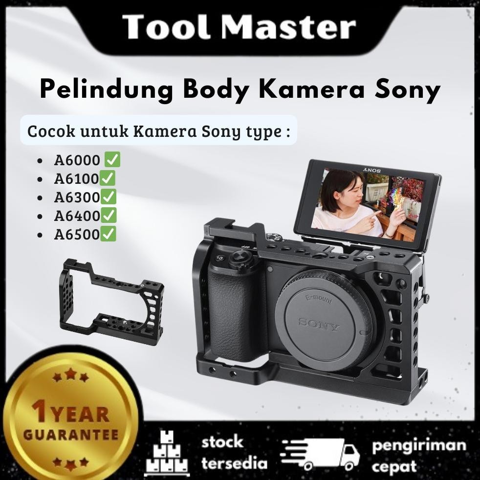 {BARU} Tool Master GARANSI 1 TAHUN Waraxe Cage Rig for Sony A6000/A6100/A6400/A6300/A6500 Pelindung 