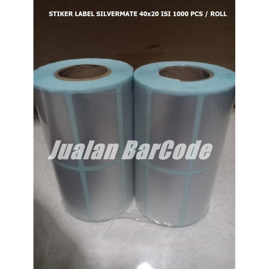 

LABEL STIKER SILVER MATTE SILVERMATTE SILVERMATE uk 40x20 ISI 1000 PCS - TAHAN PANAS-TAHAN AIR K01