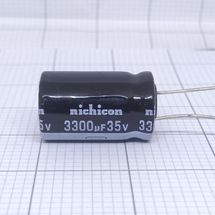 Elco 3300uf 35v / Kapasitor Elco 3300uf 35v / Elco 3300-35V Nichicon